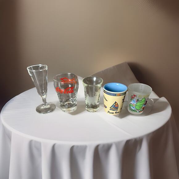 Lot Of 5 Shot Glasses - Picture 1 of 1